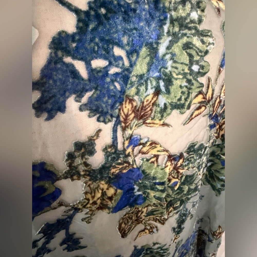 NWT Torrid Teal Floral Velvet Burnout Kimono - Torrid Size 3/4 (22-26) - Picture 11 of 15